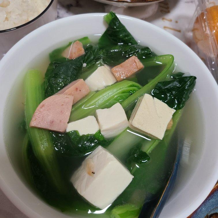 小白菜豆腐汤