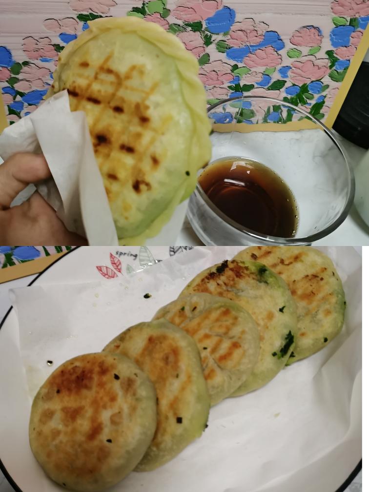 韭菜鸡蛋馅烧饼