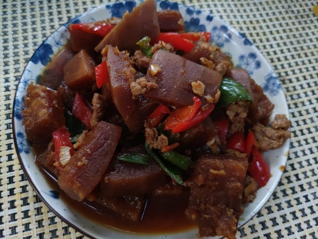 柚子皮小炒的做法