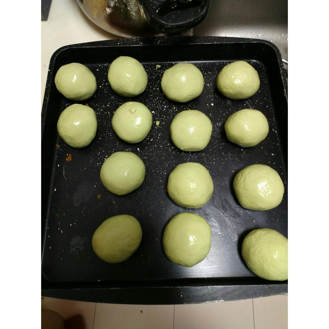 网红青团～～咸蛋黄肉松青团