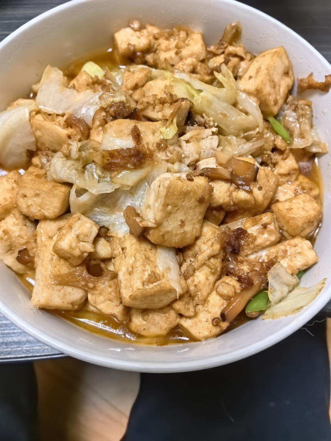 家常葱烧豆腐
