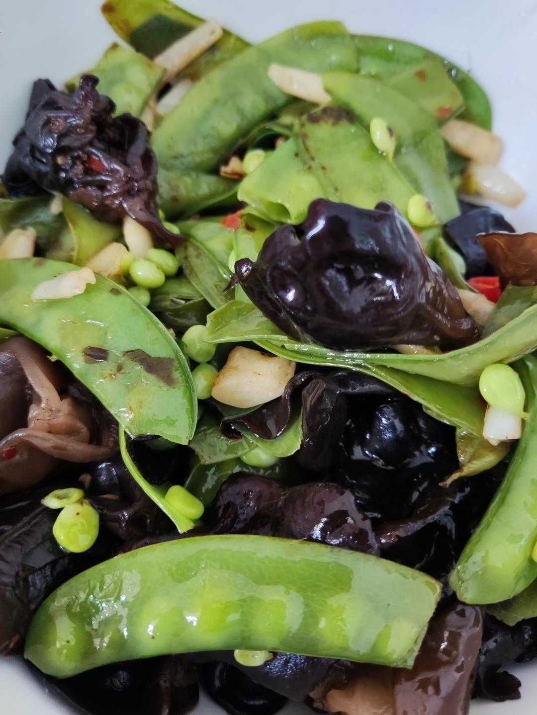 小炒荷兰豆木耳