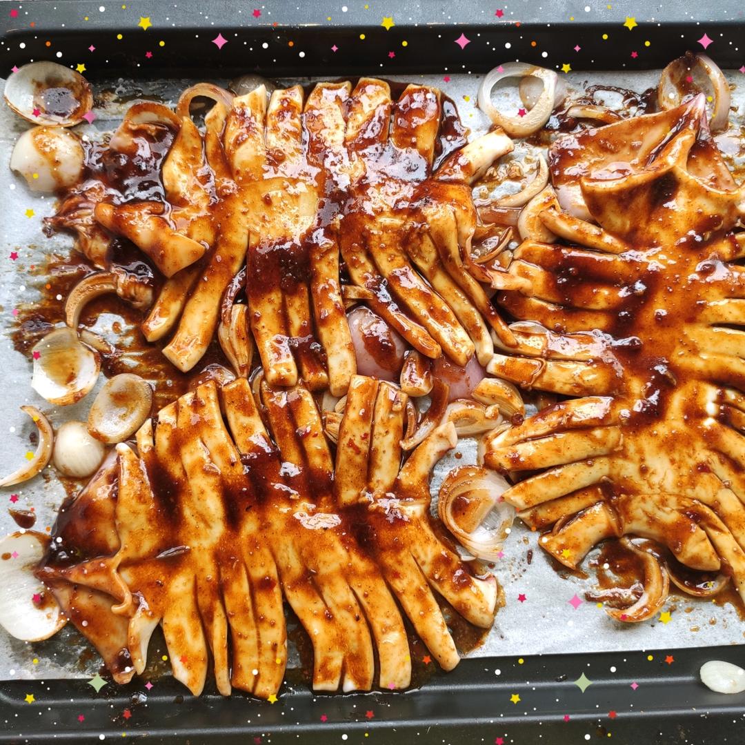 烤鱿鱼（烤箱版）秒杀铁板烧