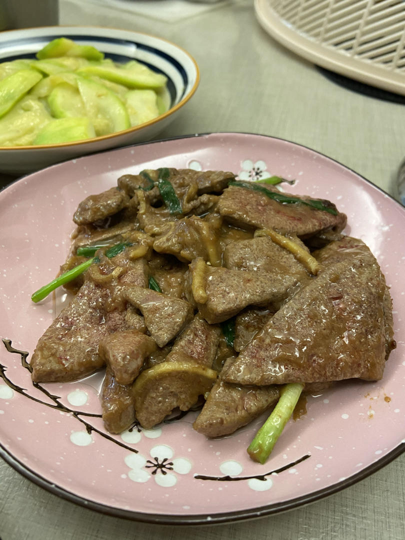 家常简易炒猪肝