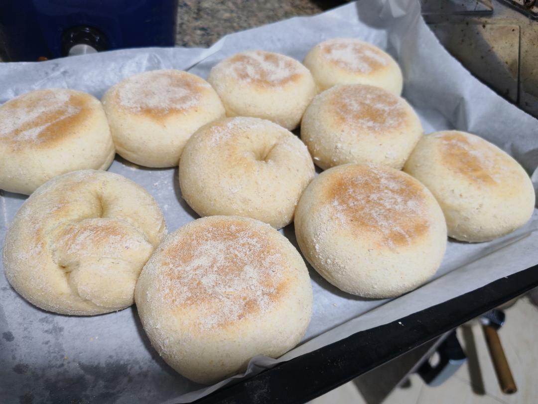 无糖无油全麦麦芬/简单好做好吃/一次发酵