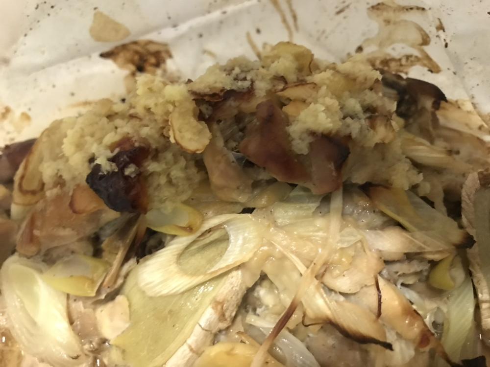 纸包烤葱油鸡