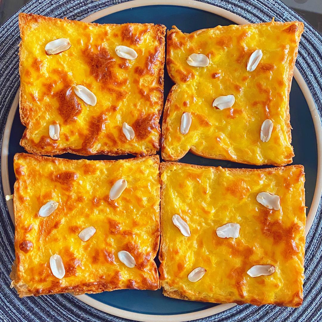 芝士奶黄吐司🍞吃不完吐司不要丢这样跟我做简单易学好吃😋的做法