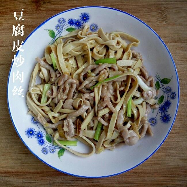 豆腐皮炒肉丝的做法
