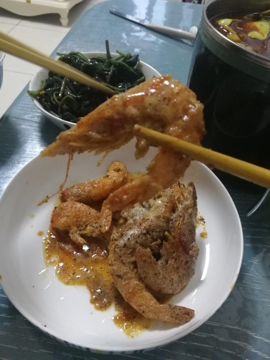 咸蛋黄焗虾