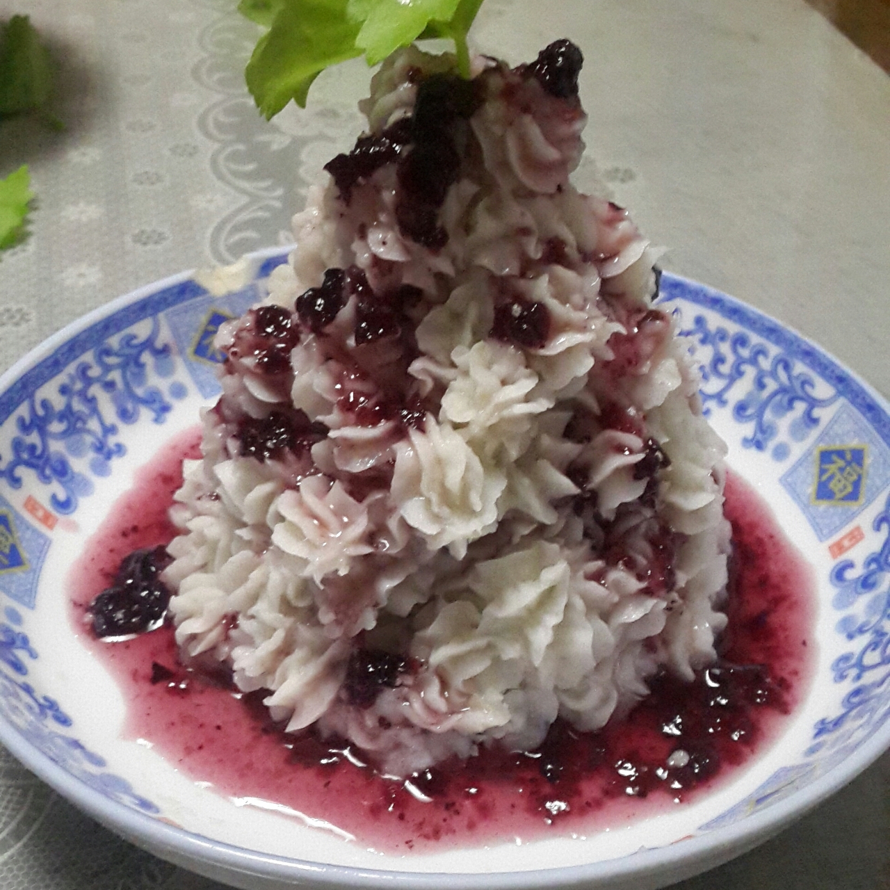 蓝莓山药泥