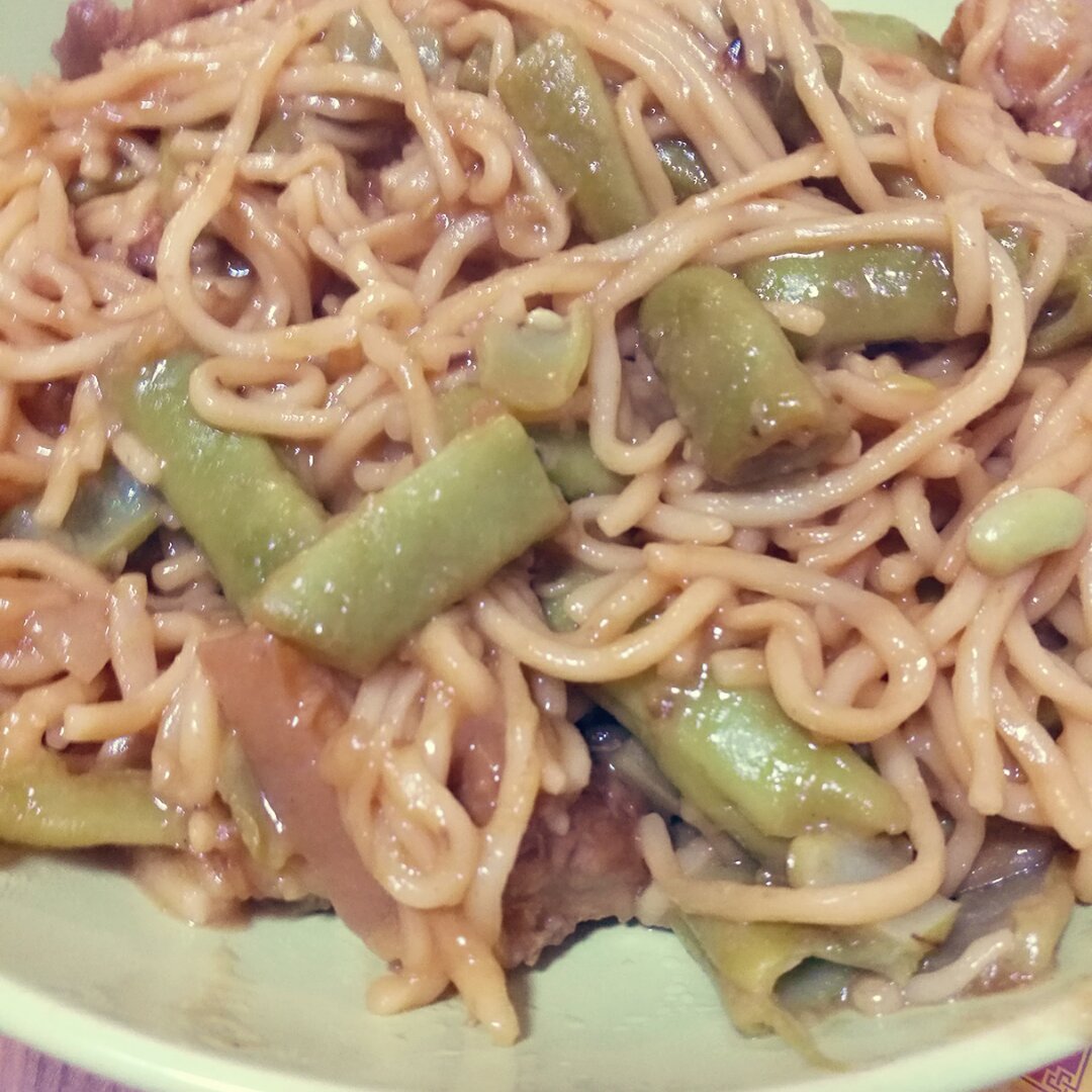 芸豆焖面（附万能的腌肉不老的办法）