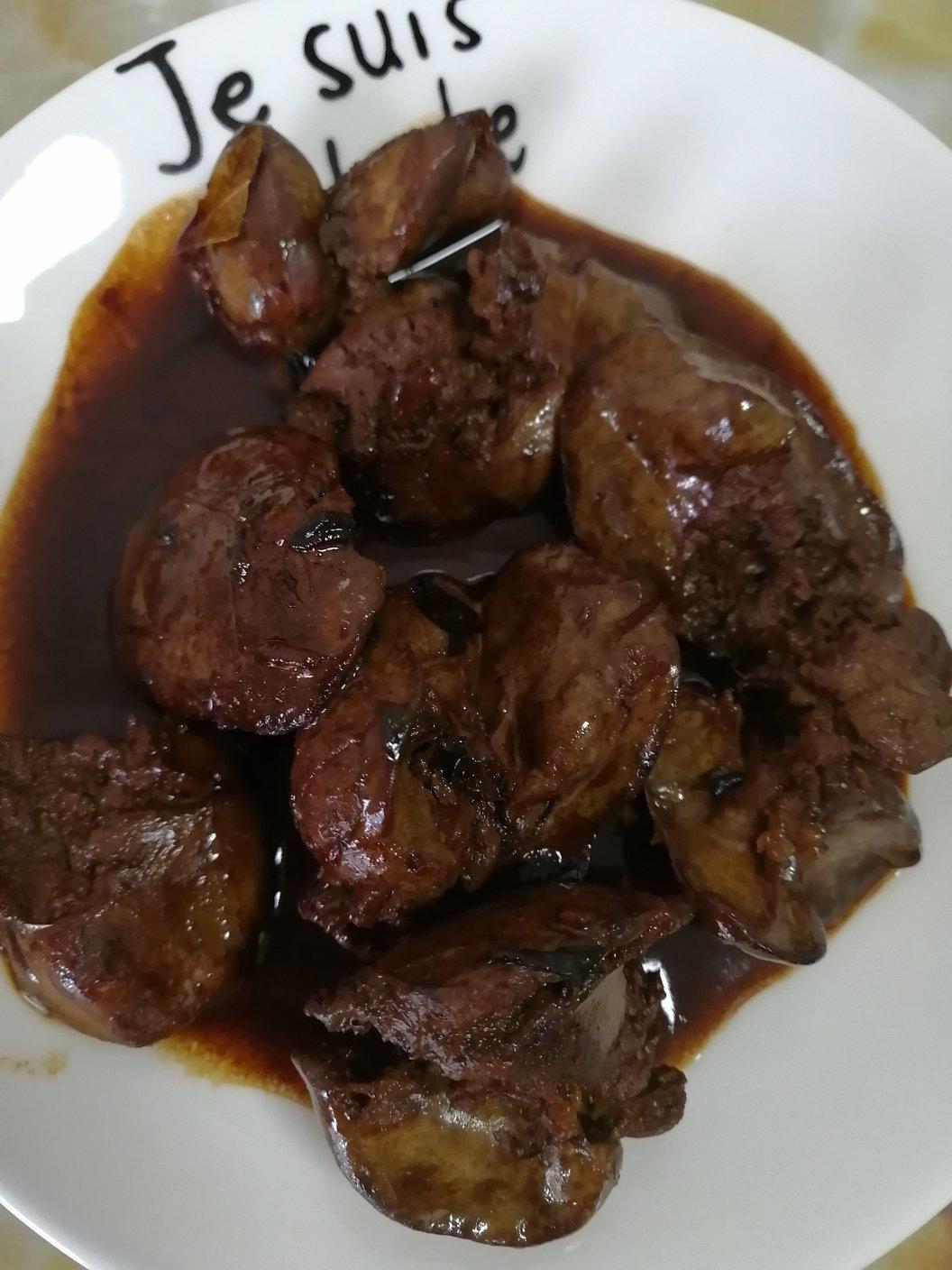 简单美味酱鸡肝