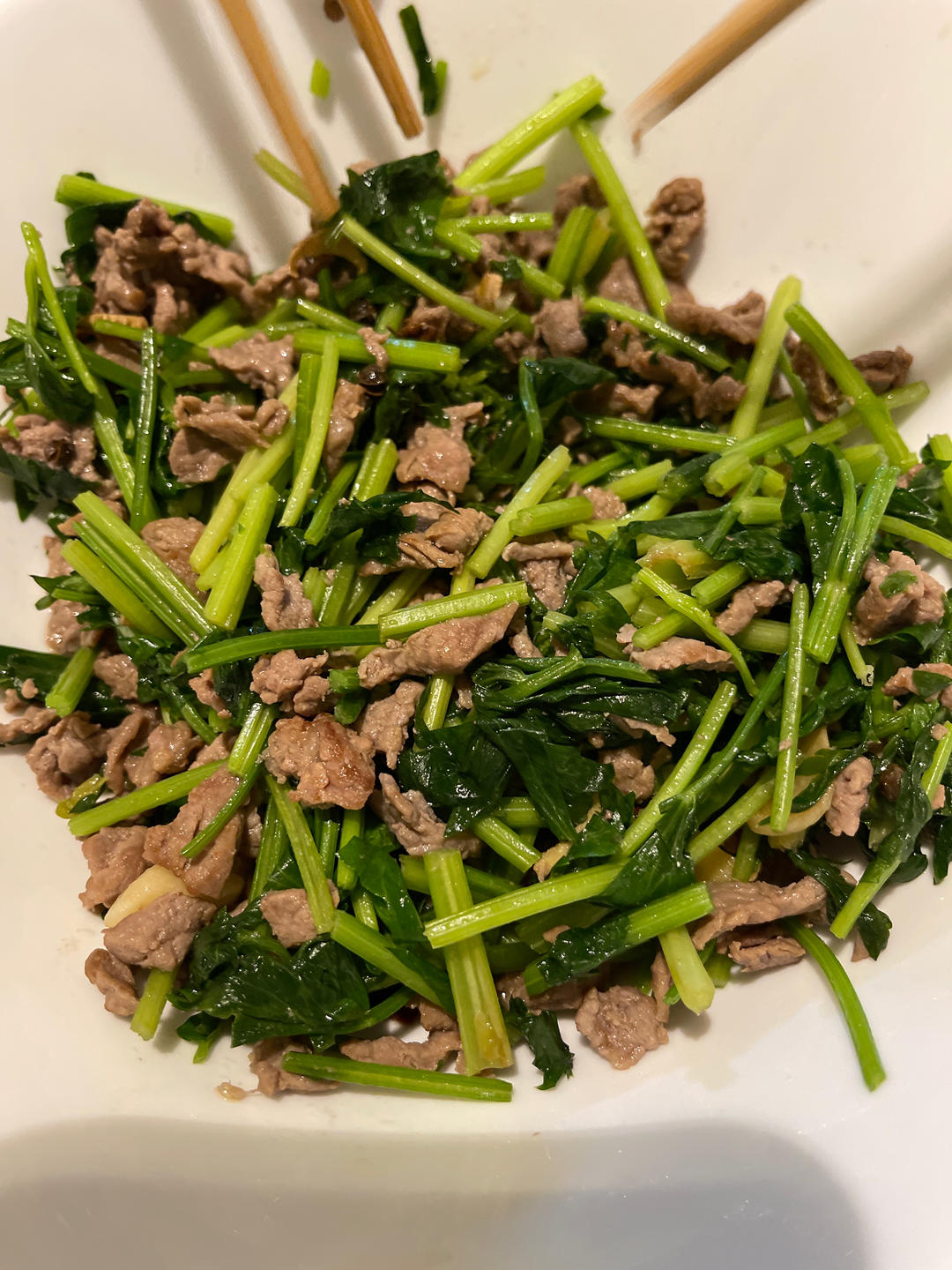 芹菜炒肉丝