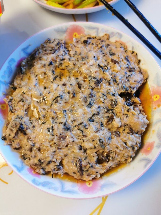 梅干菜蒸肉沫的做法