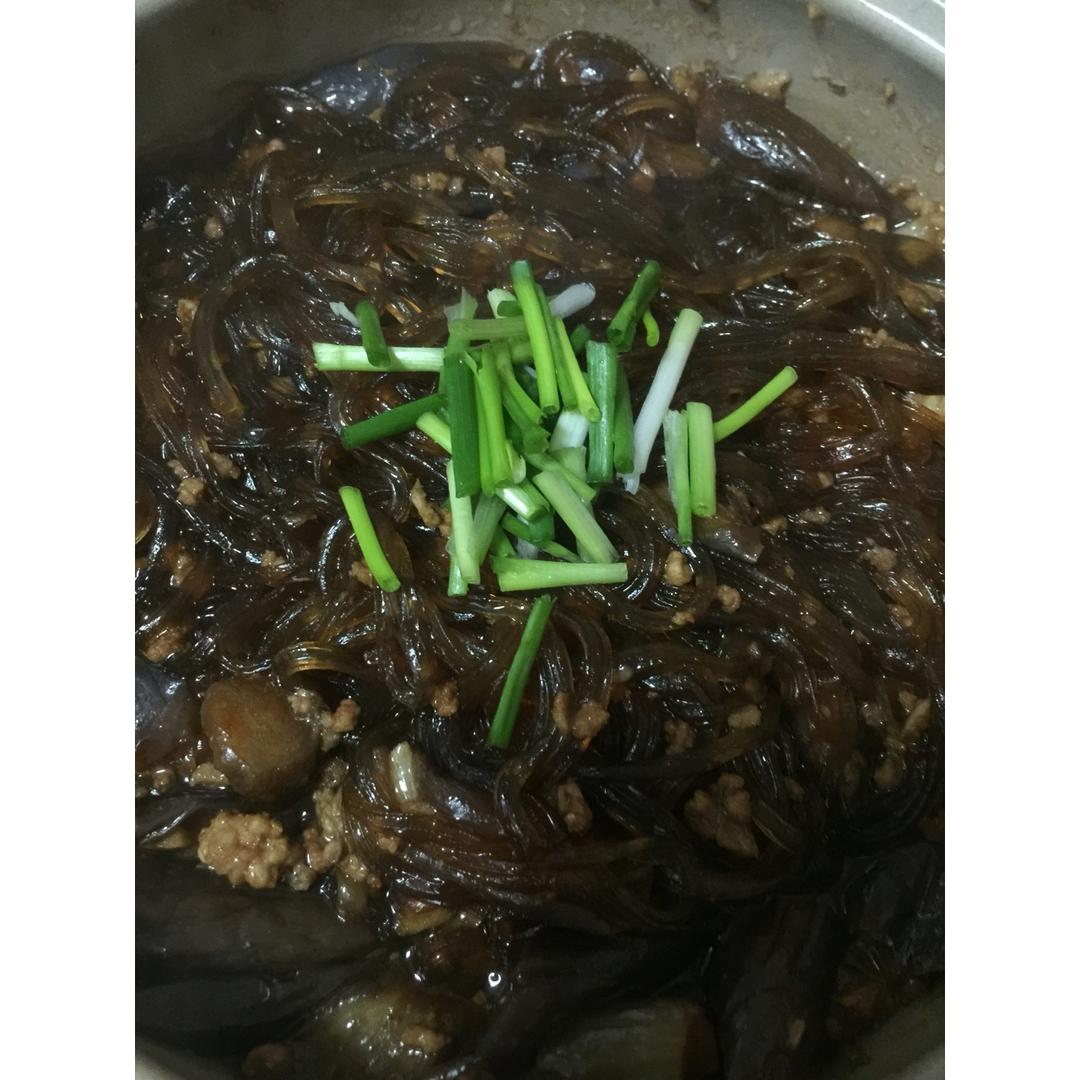 肉末茄子粉丝煲