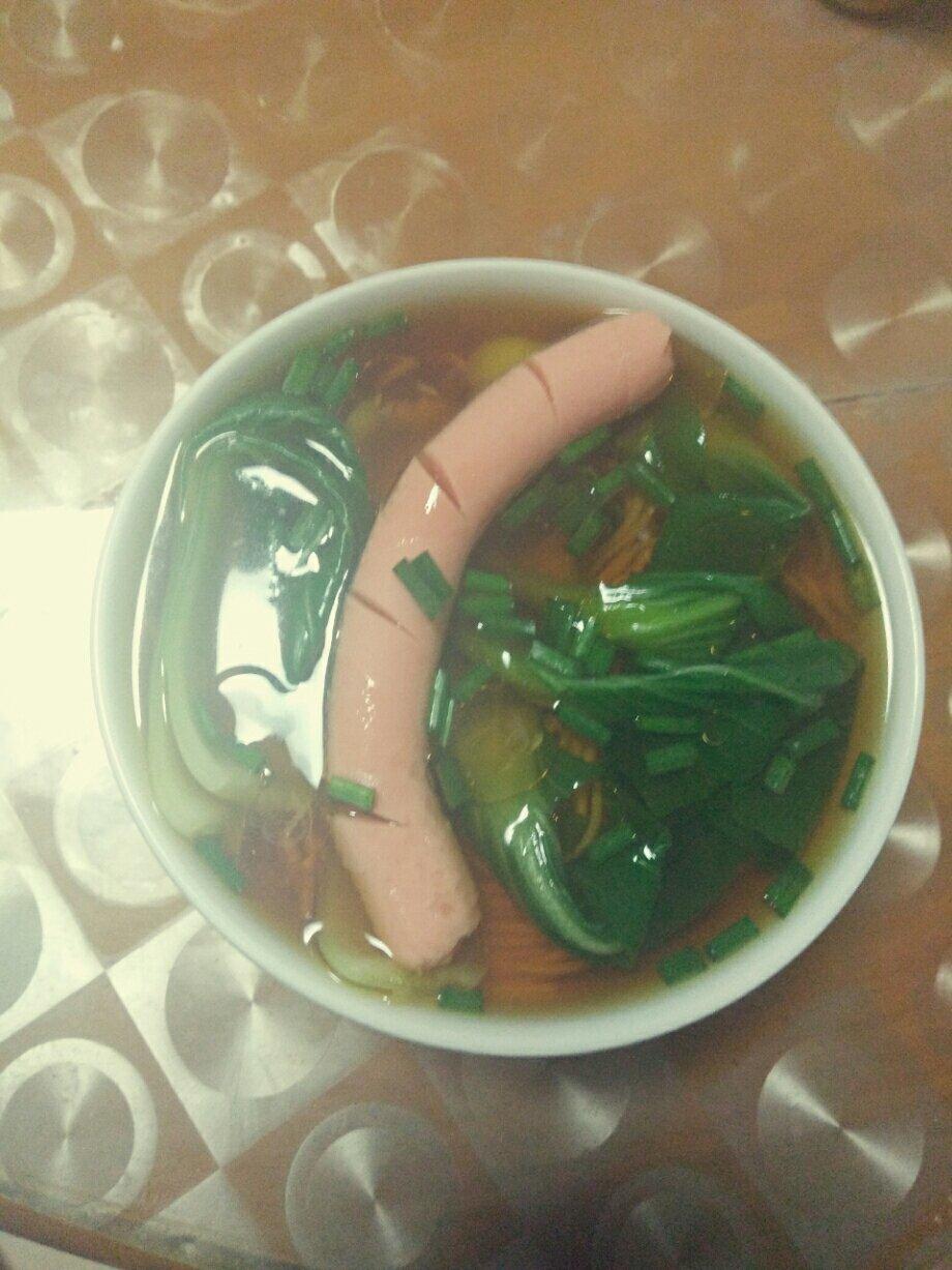 小葱麻油酱油面