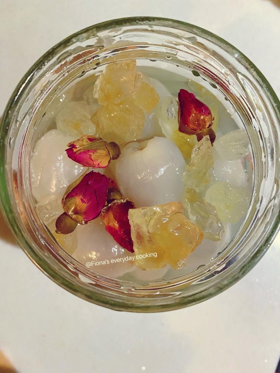 冰糖荔枝玫瑰冷饮的做法