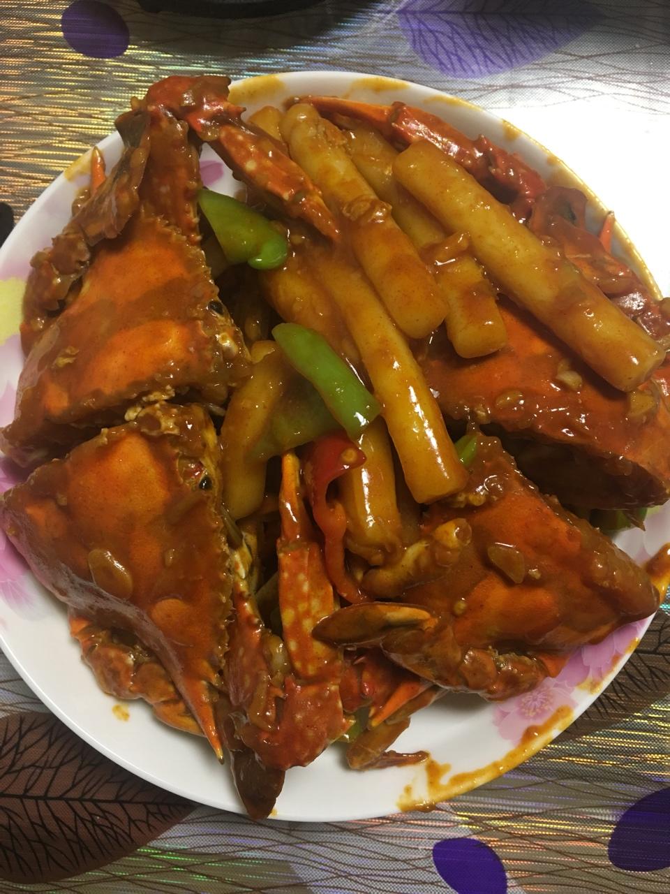 螃蟹炒年糕