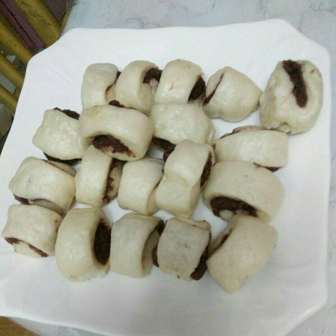 奶香夹心小馒头（一次发酵）