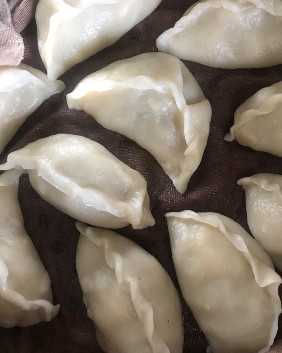 西葫芦虾仁鸡蛋蒸饺