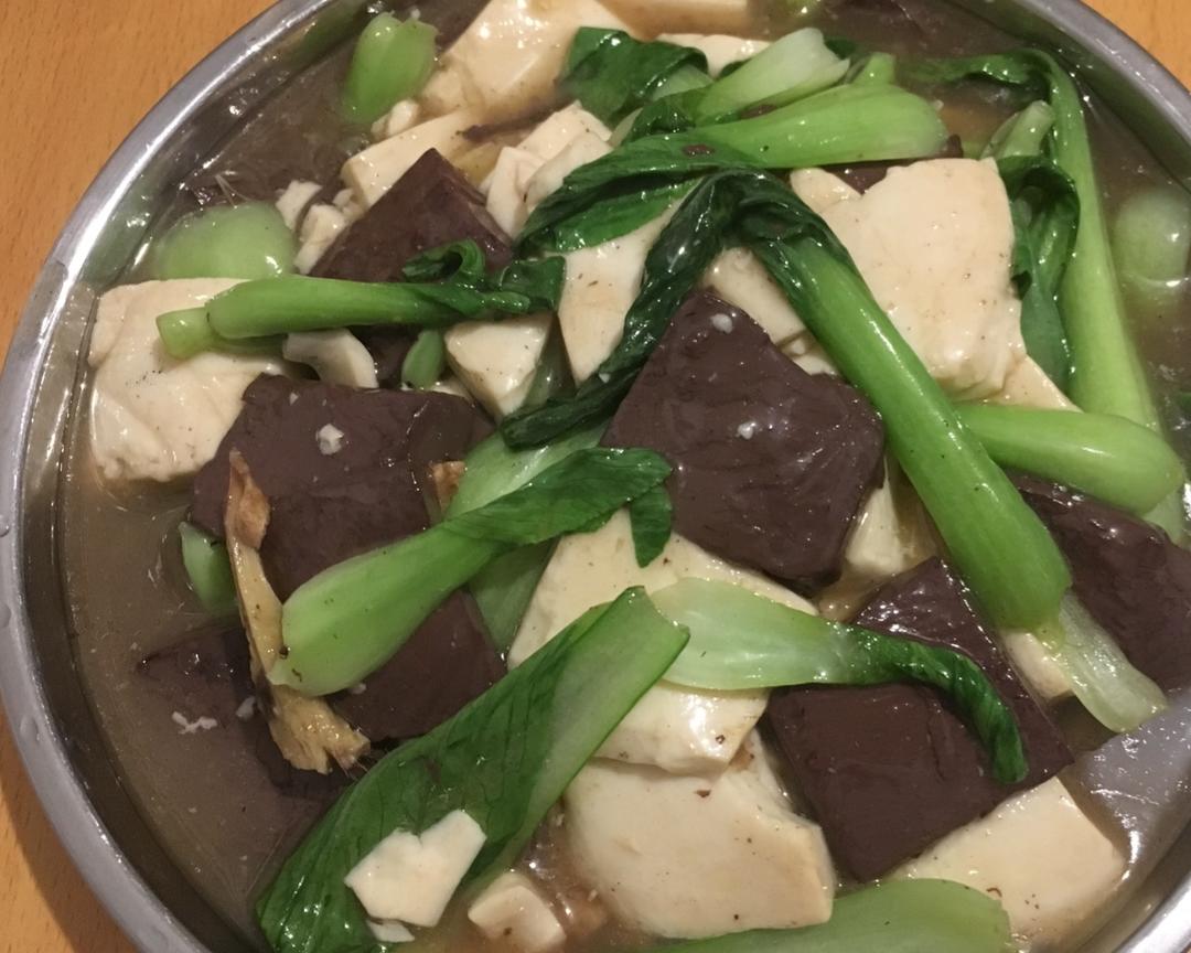 熘鸭血豆腐