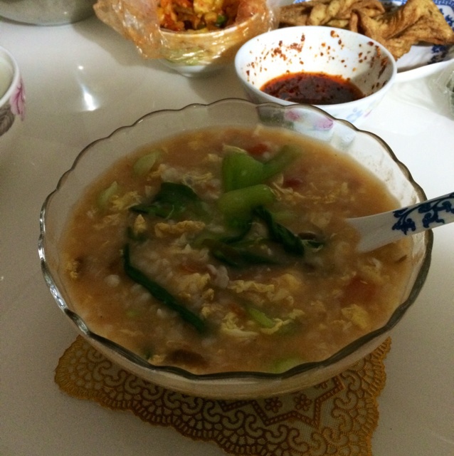 西红柿鸡蛋疙瘩汤