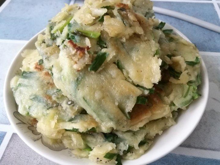 懒人韭菜鸡蛋饼