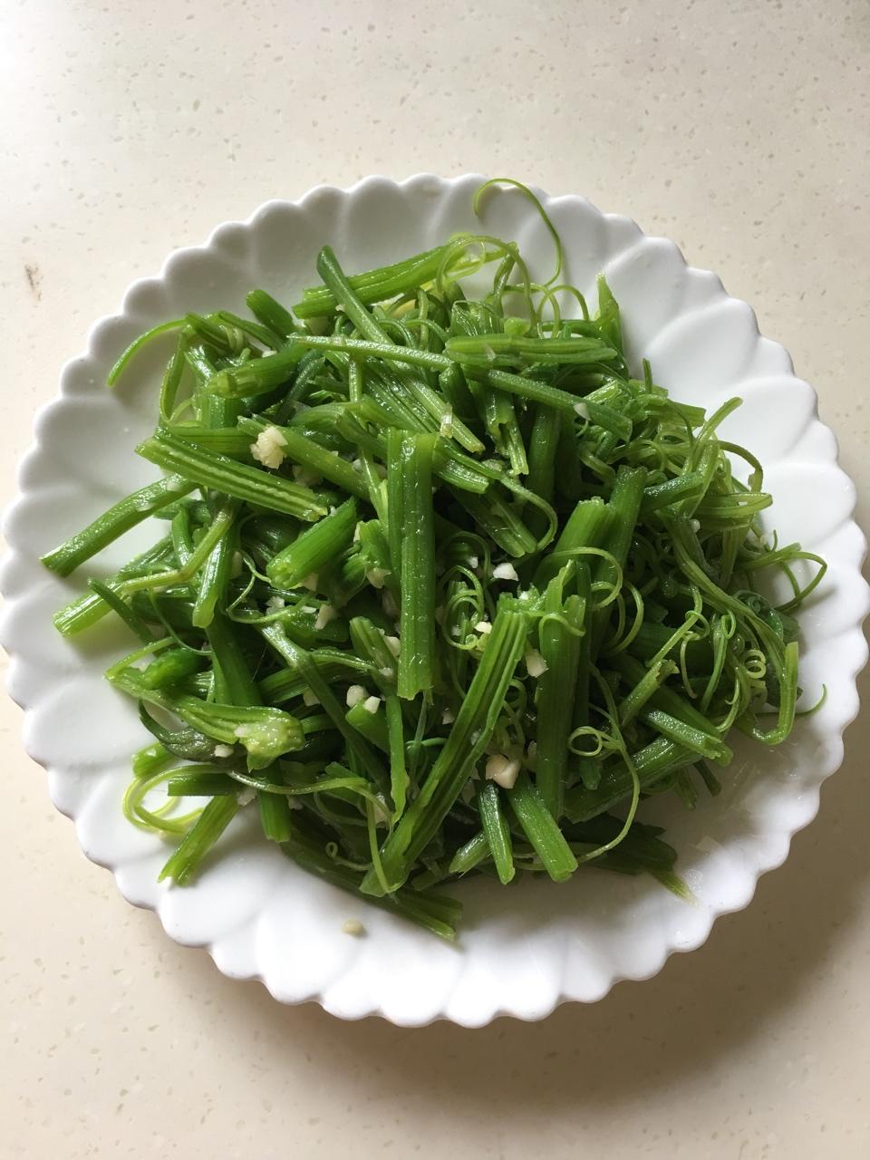 凉菜 凉拌南瓜藤 小辣椒爱美食做的凉拌南瓜藤