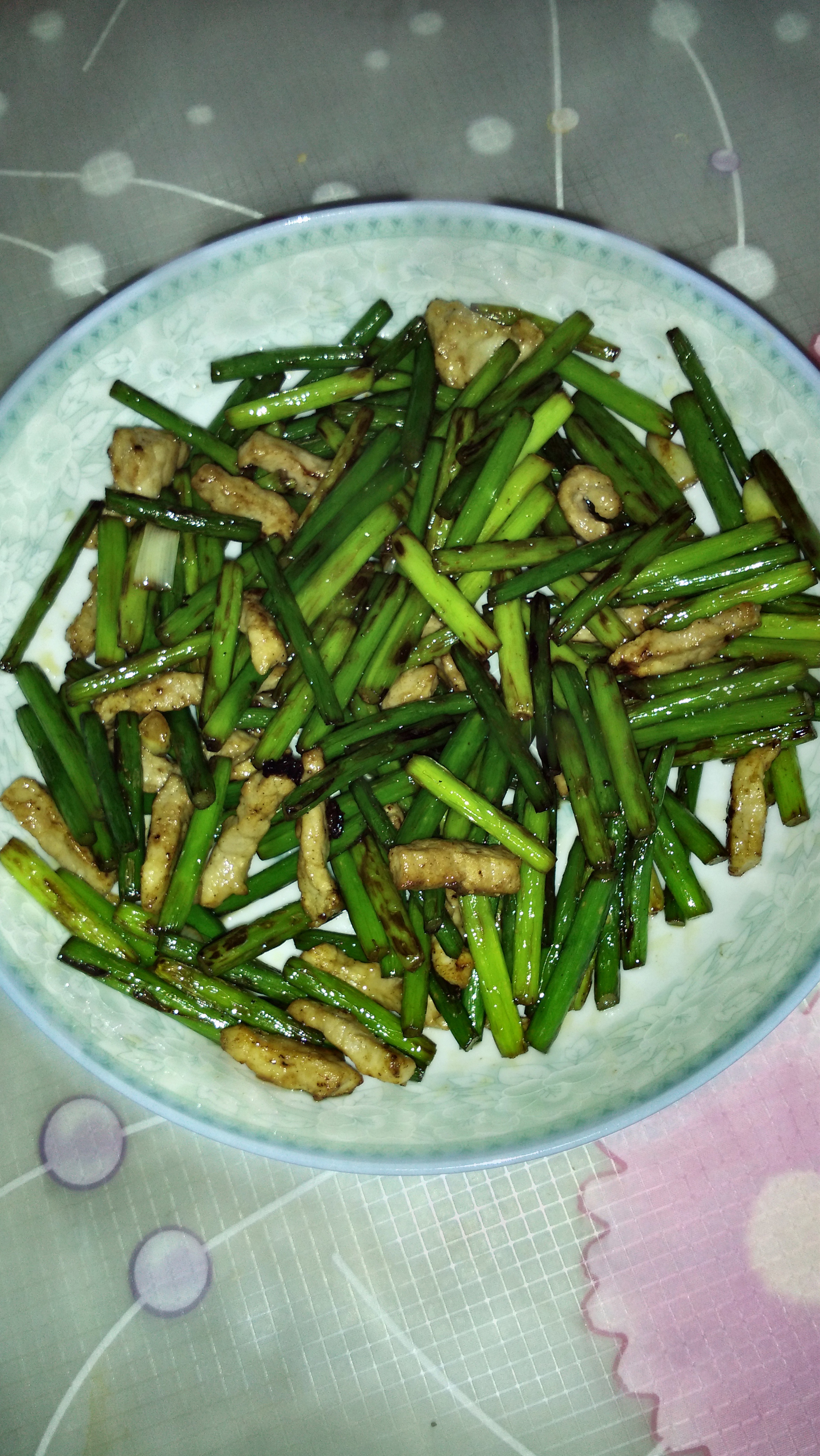 蒜苔炒肉