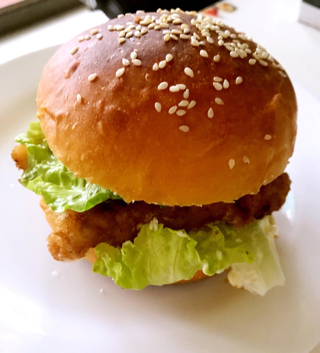 肯德基早餐汉堡轻松在家做 ---『玉米鸡肉汉堡包』