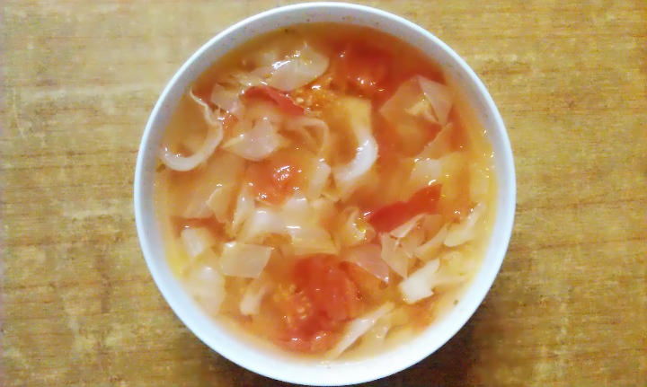 西红柿圆白菜汤