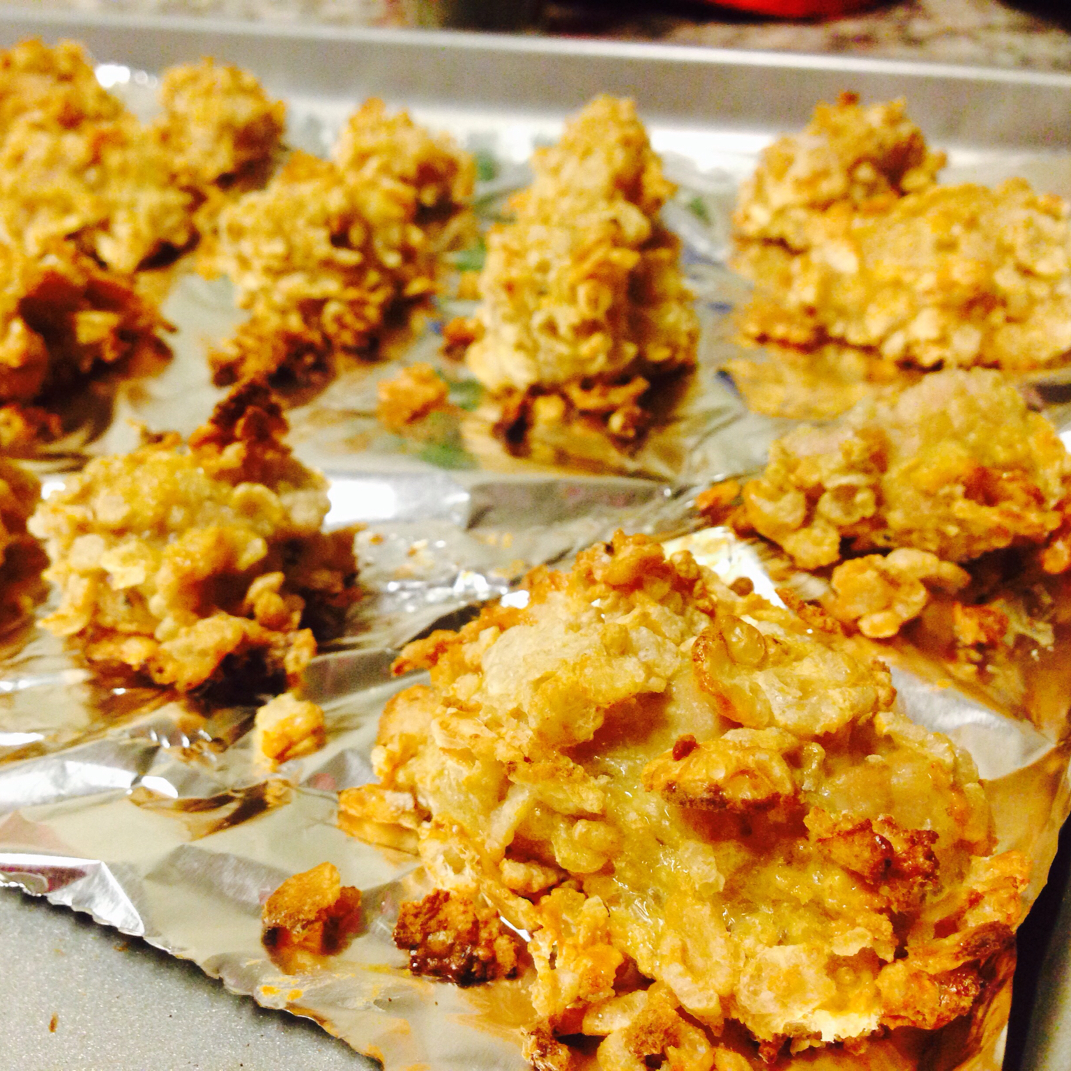 无油鸡米花 (KFC-style Chicken Popcorn)