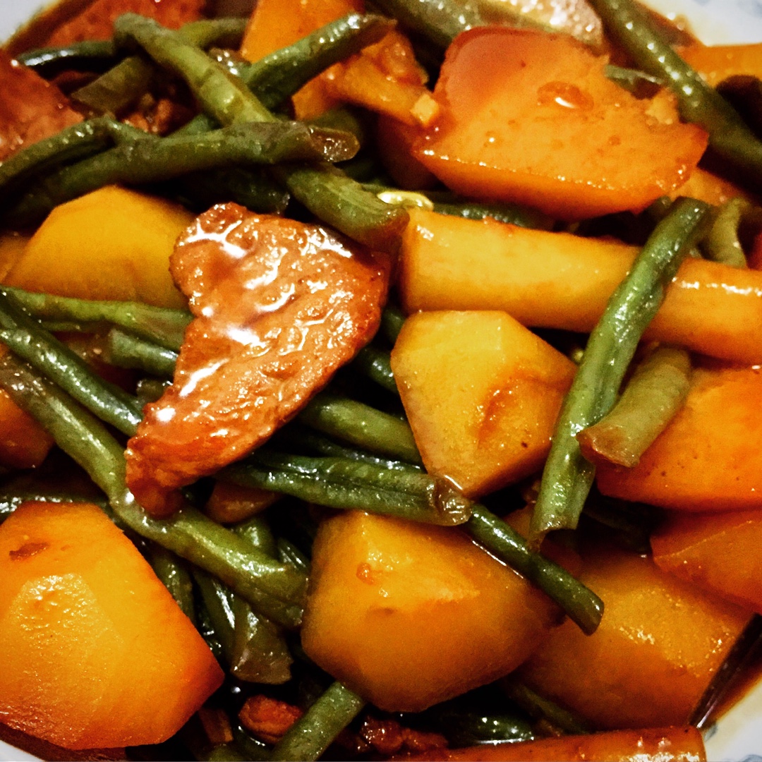 土豆炖豆角