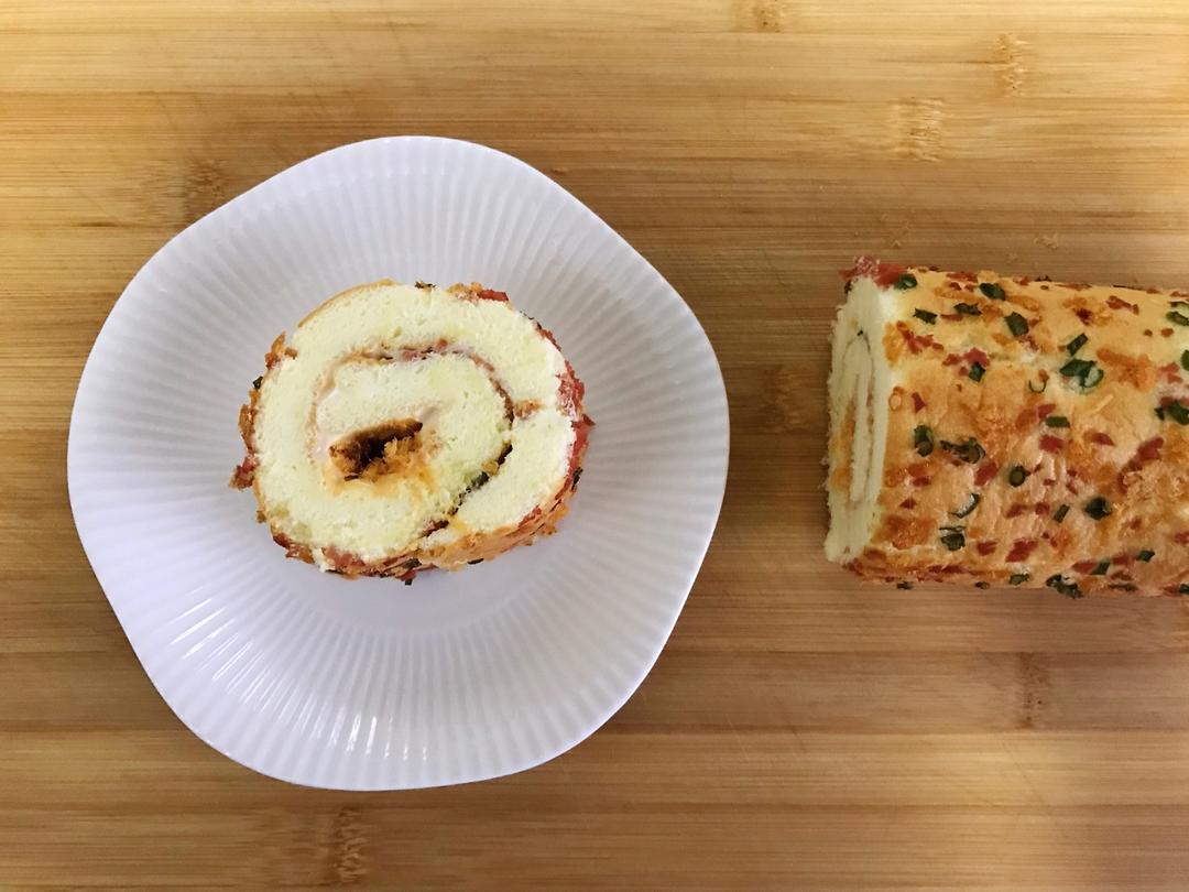 葱香肉松蛋糕卷