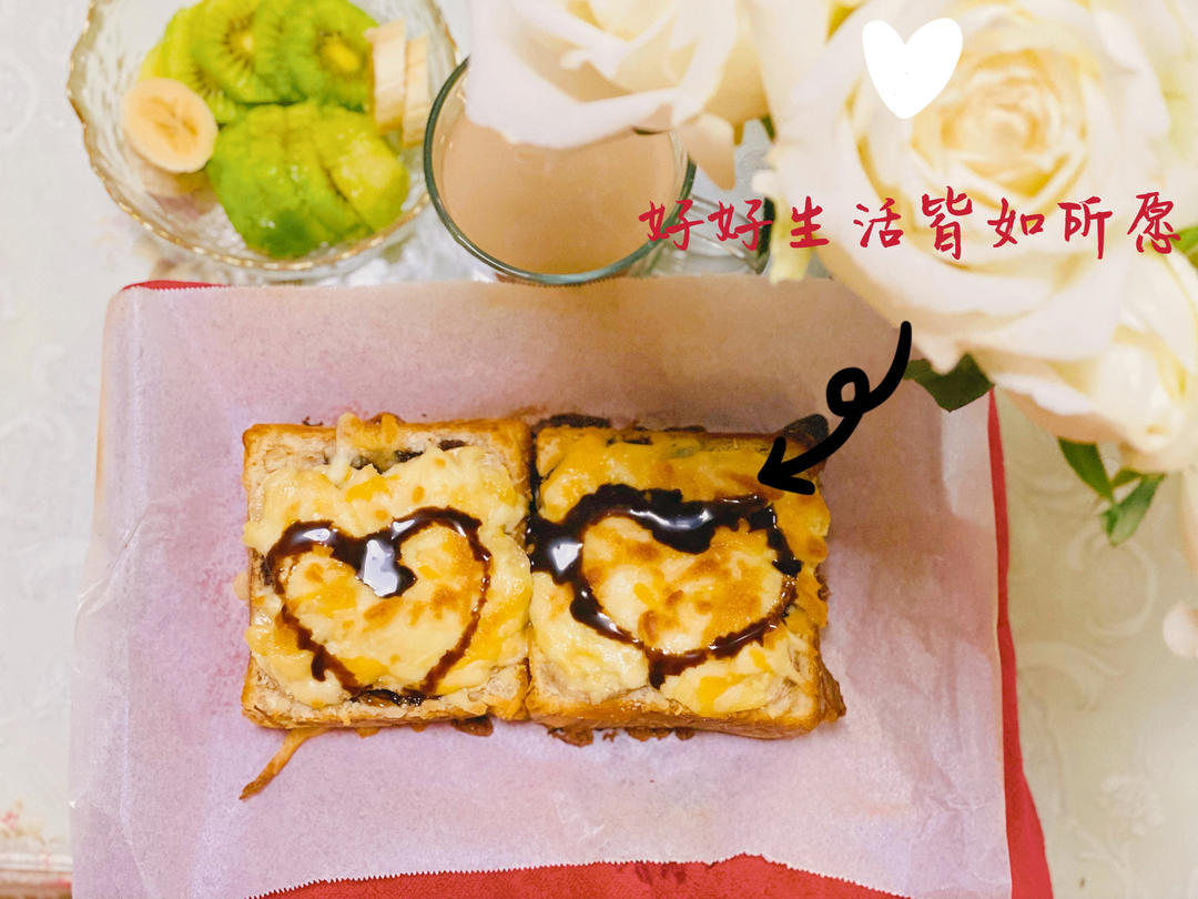 香蕉芝士吐司披萨