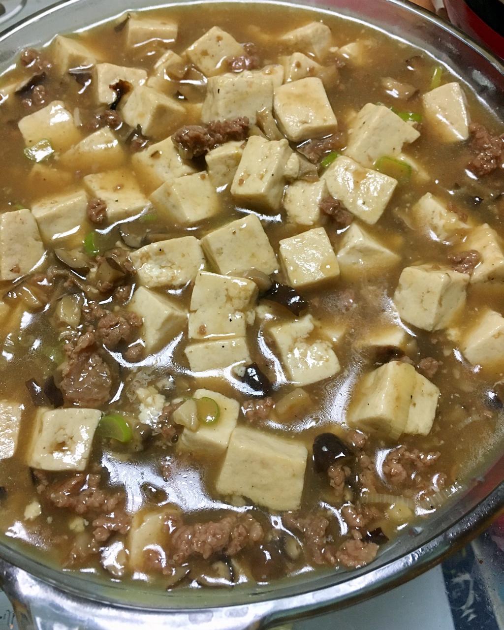 超级下饭的香菇肉沫豆腐