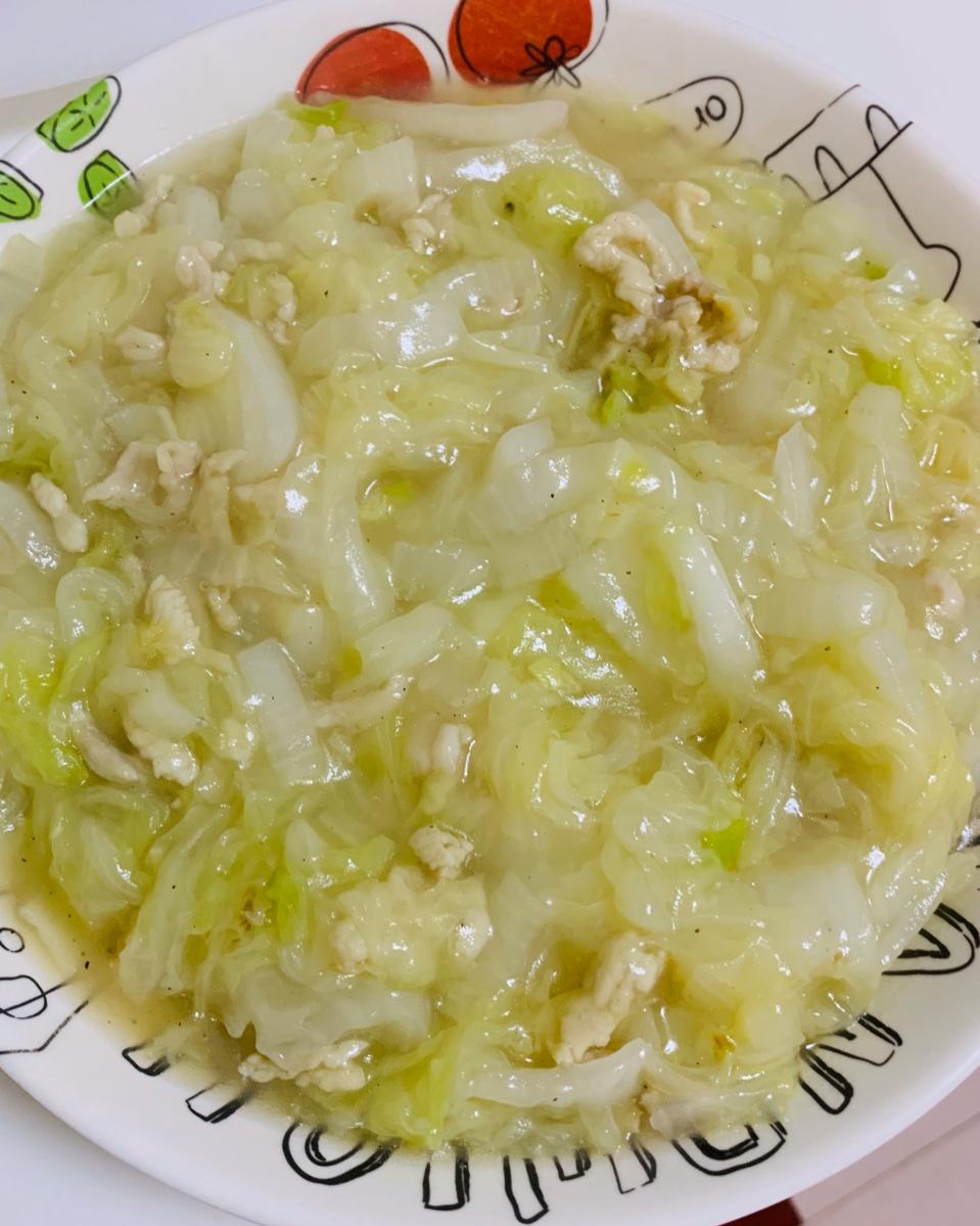 白菜烂糊肉丝