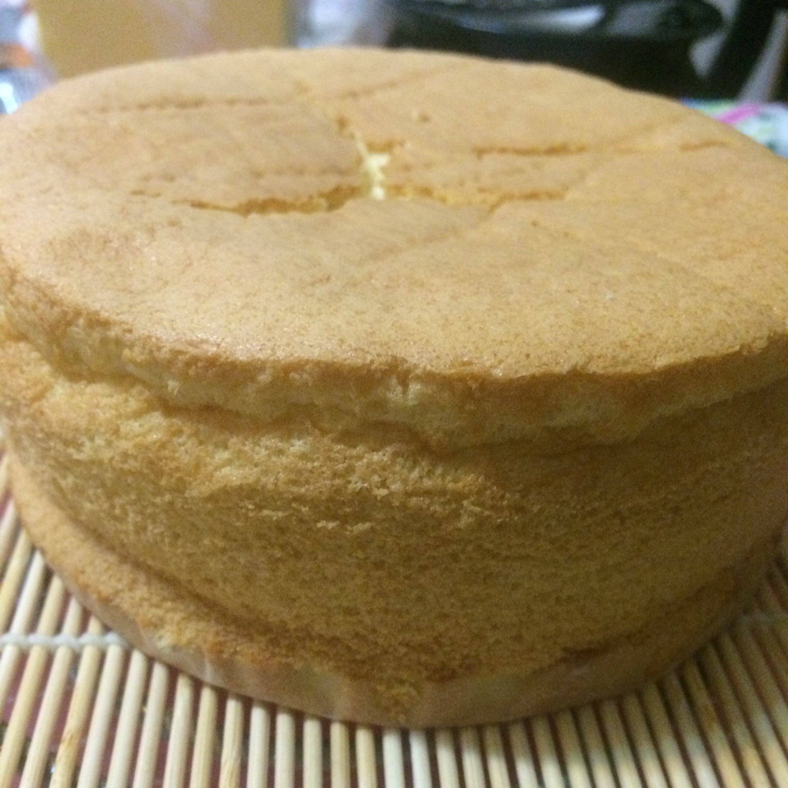 6寸原味戚风蛋糕
