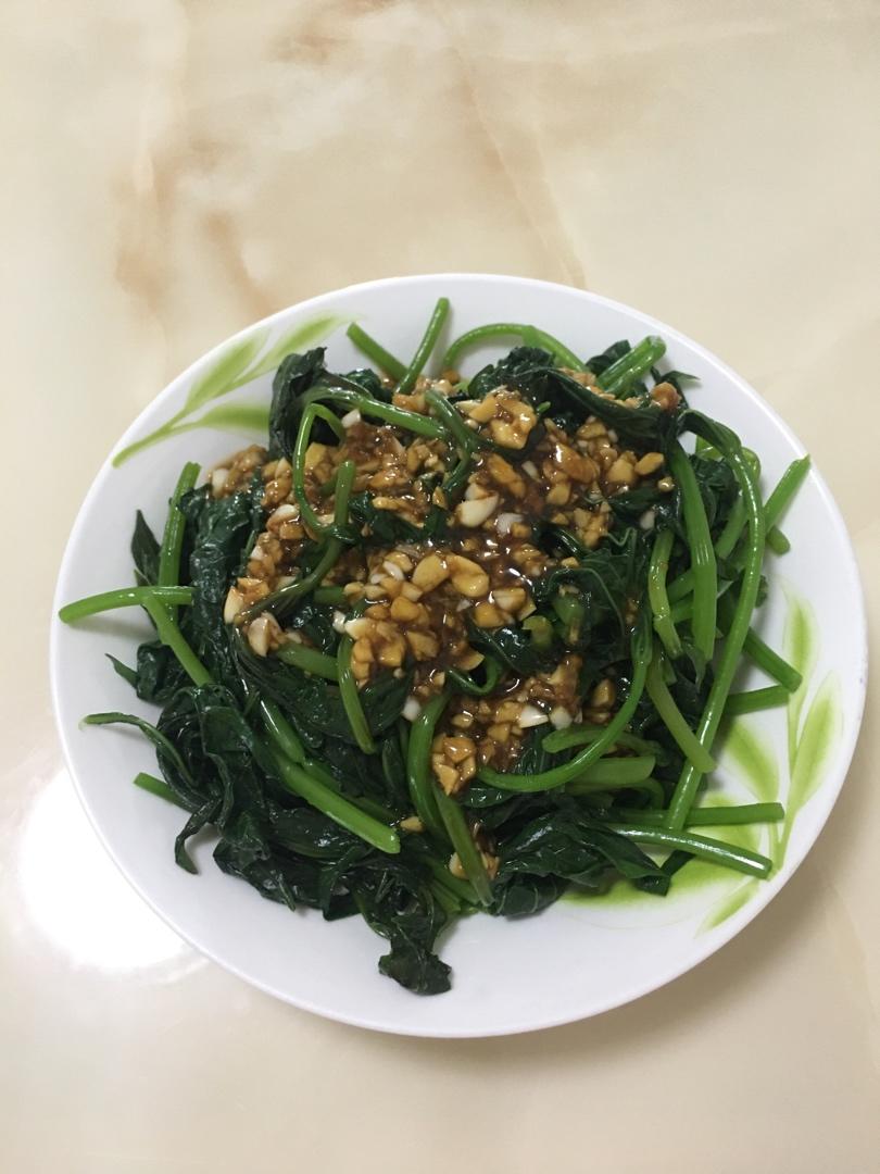 不用炒的番薯叶