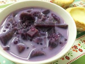 梦幻版紫薯牛奶西米露的做法 步骤5