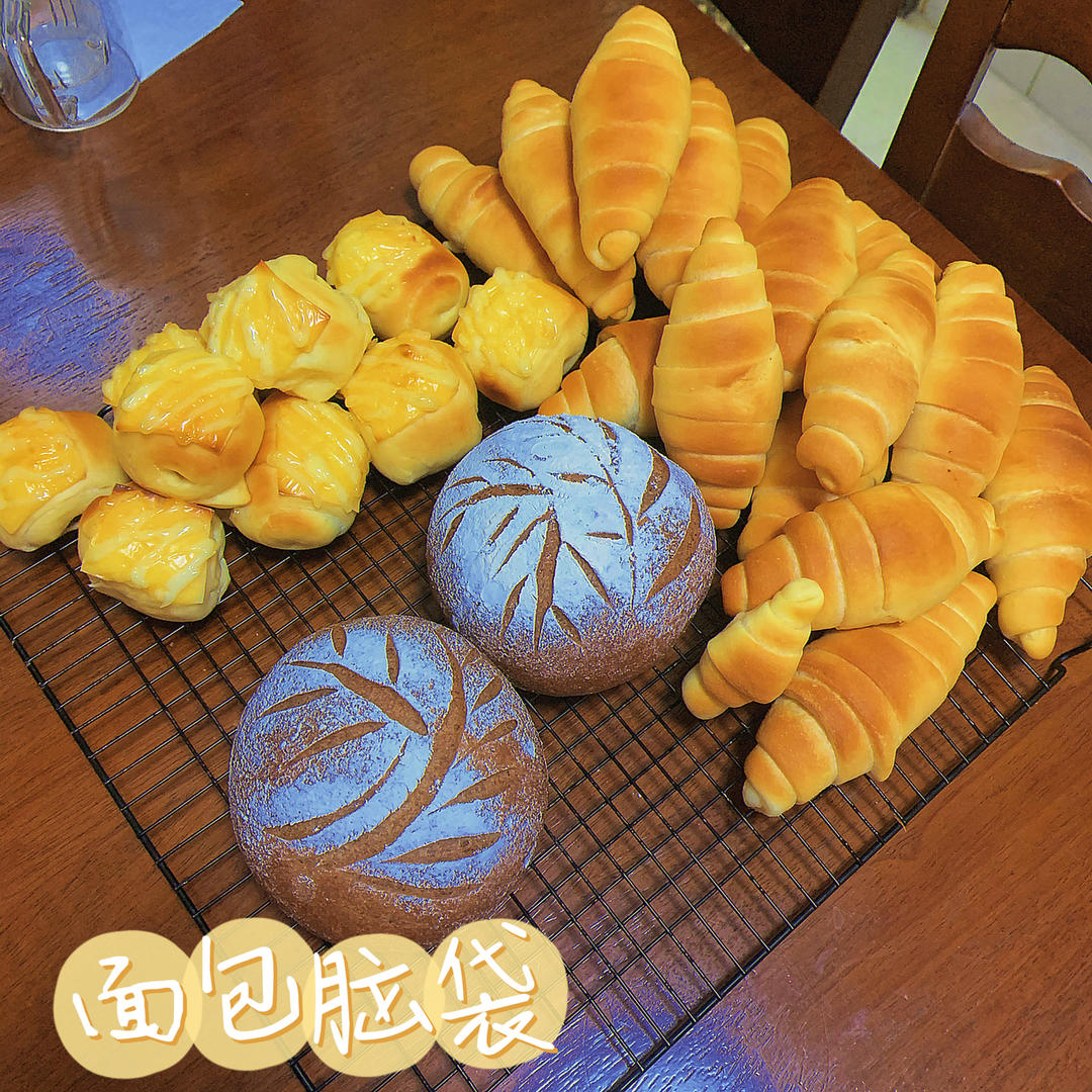 全麦亚麻籽核桃可可软欧