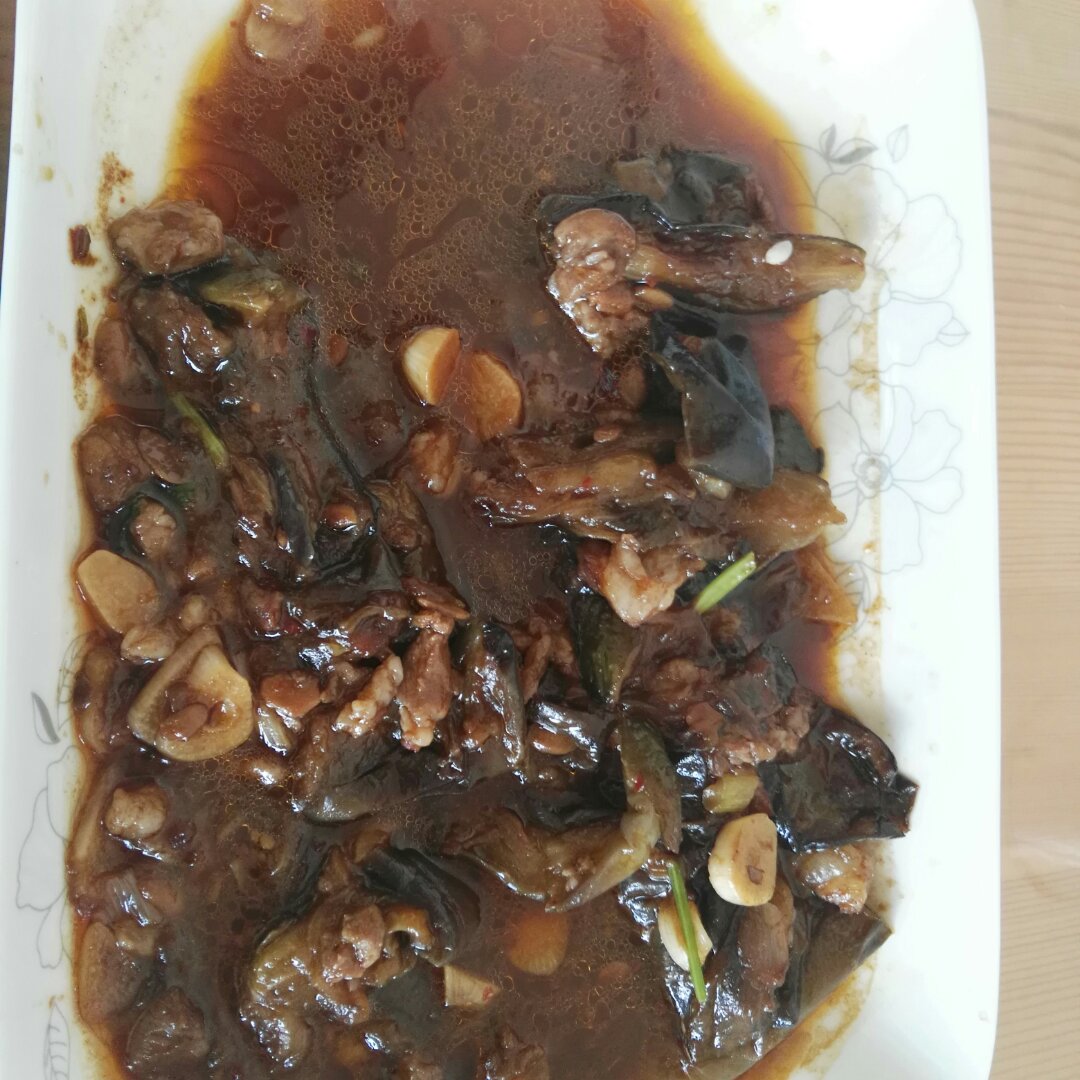 红烧肉沫茄子