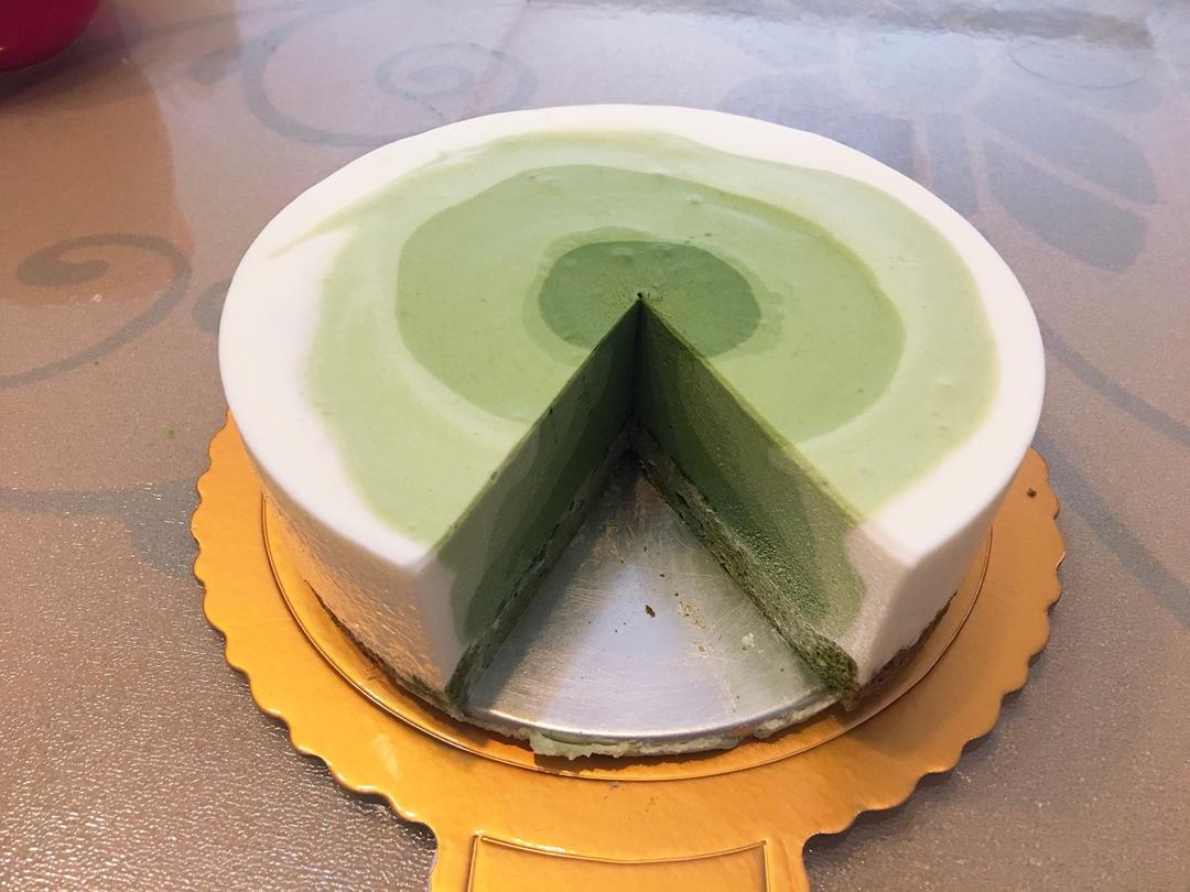 渐变抹茶慕斯蛋糕：我Amanda带着既美又作的抹茶甜点又来了！【曼食慢语】
