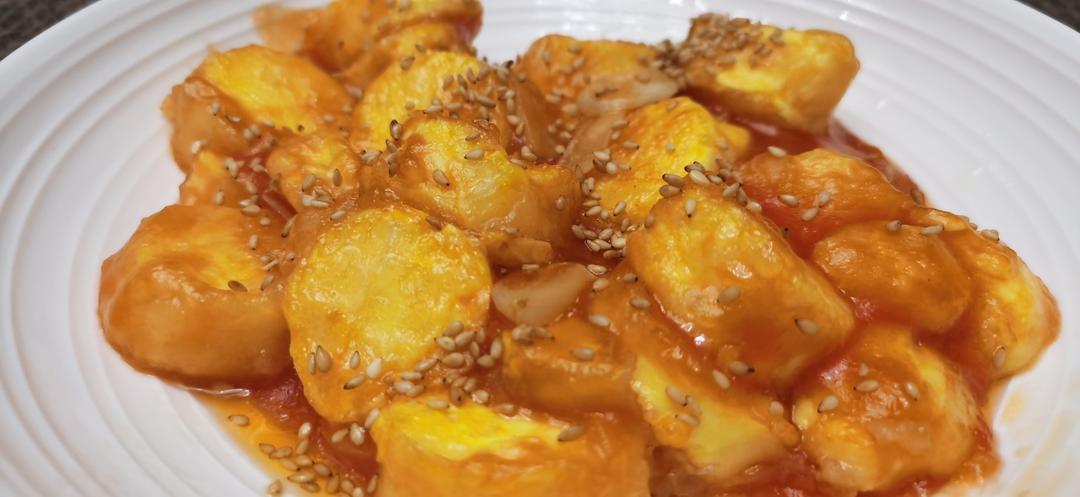 脆皮茄汁日本豆腐