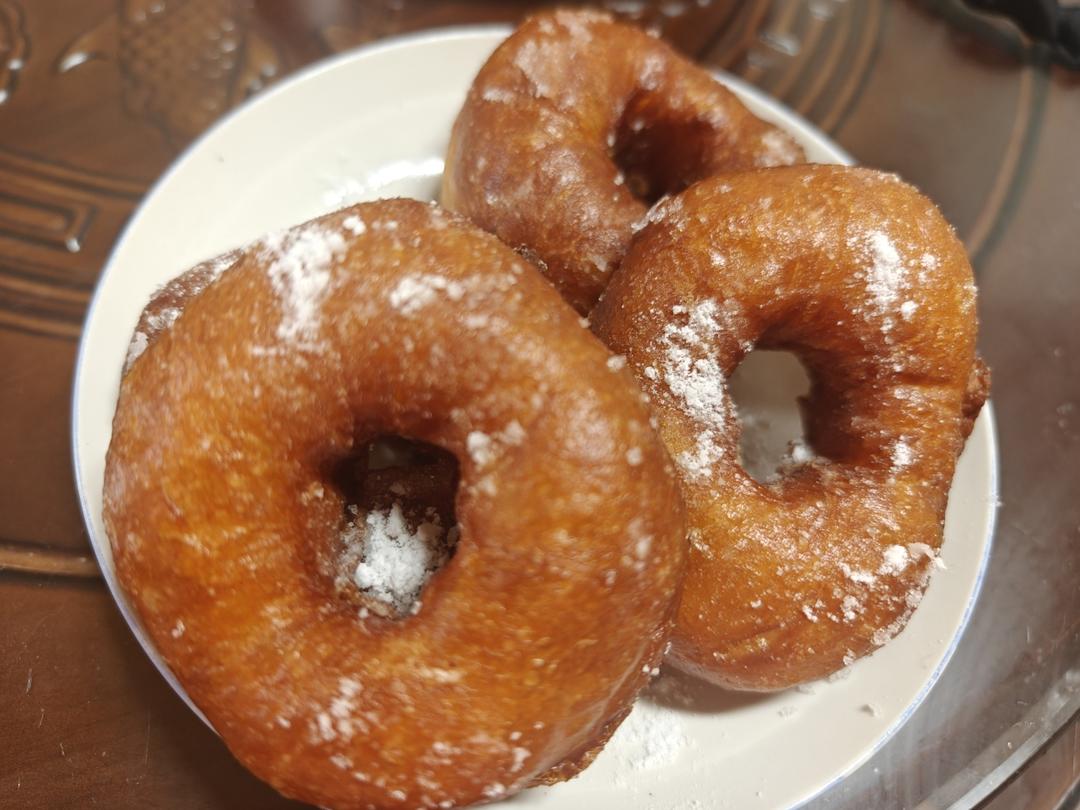 🍩超快手一小时低糖无需烤箱的甜甜圈（详细视频）