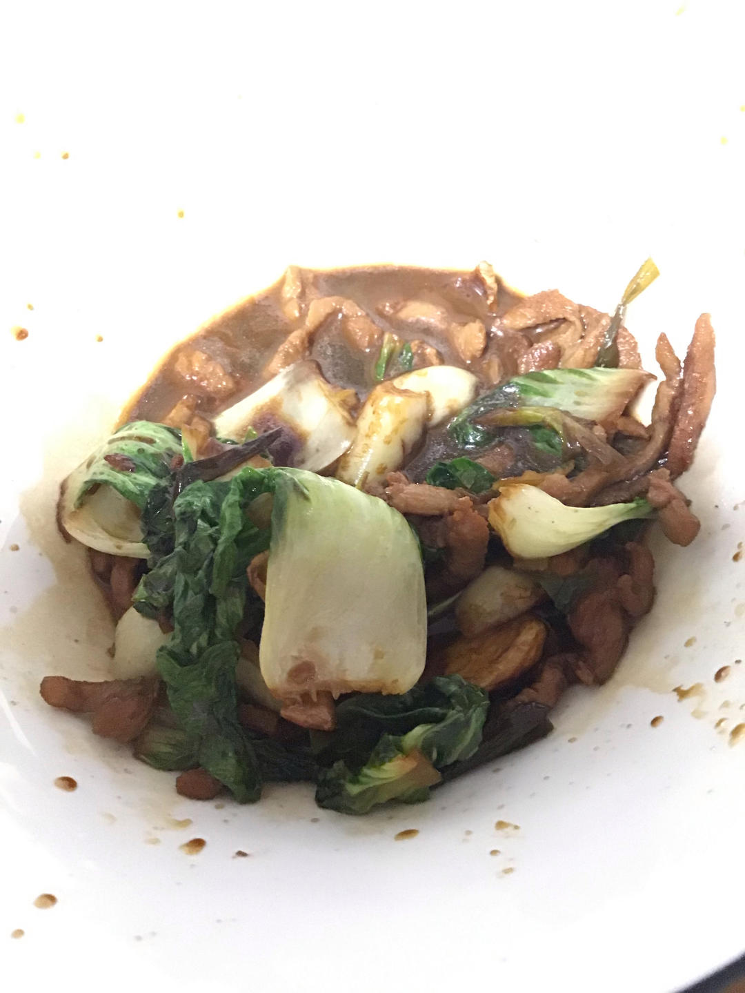 上班带饭菜-肉末小白菜