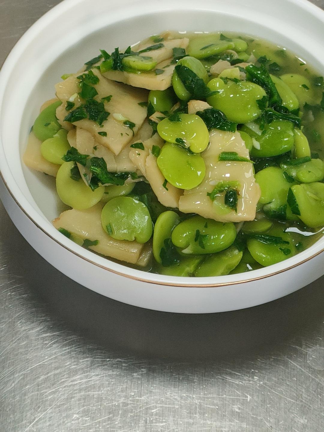 冬笋蚕豆荠菜