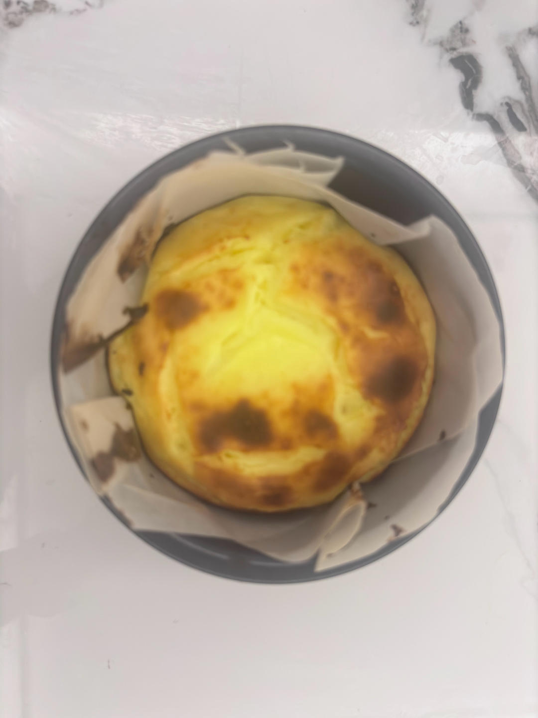 减脂期也能大口吃，无奶油低卡巴斯克蛋糕