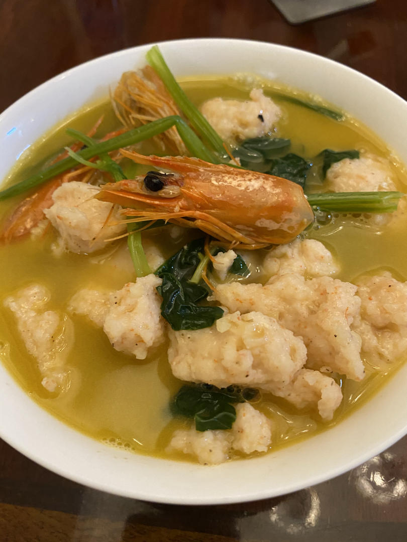 纯虾肉零添加虾丸炖白菜虾滑做法