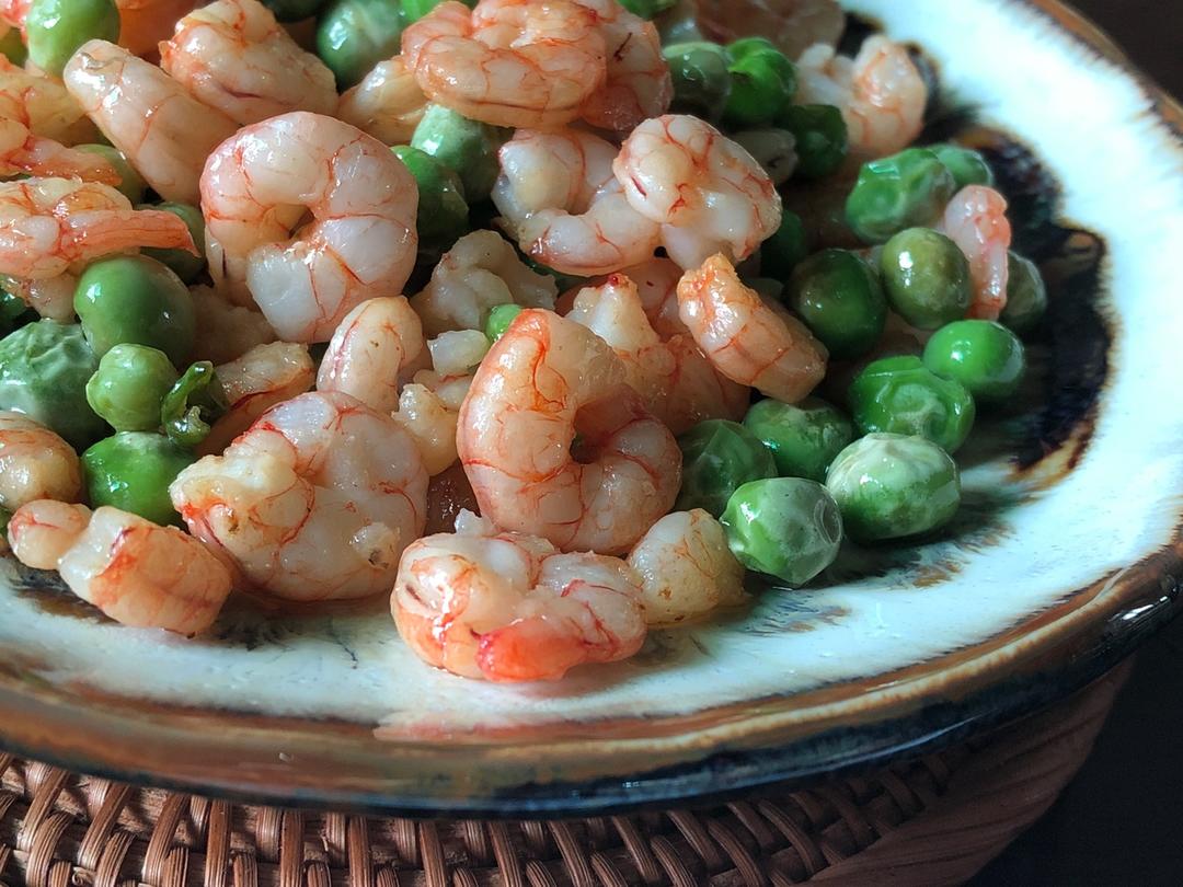 青豆炒虾仁